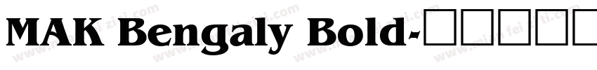 MAK Bengaly Bold字体转换